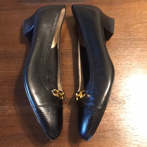 Salvatore Ferragamo Black flats Size 9.5 - Picture 6 of 14